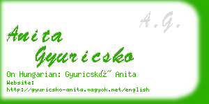 anita gyuricsko business card